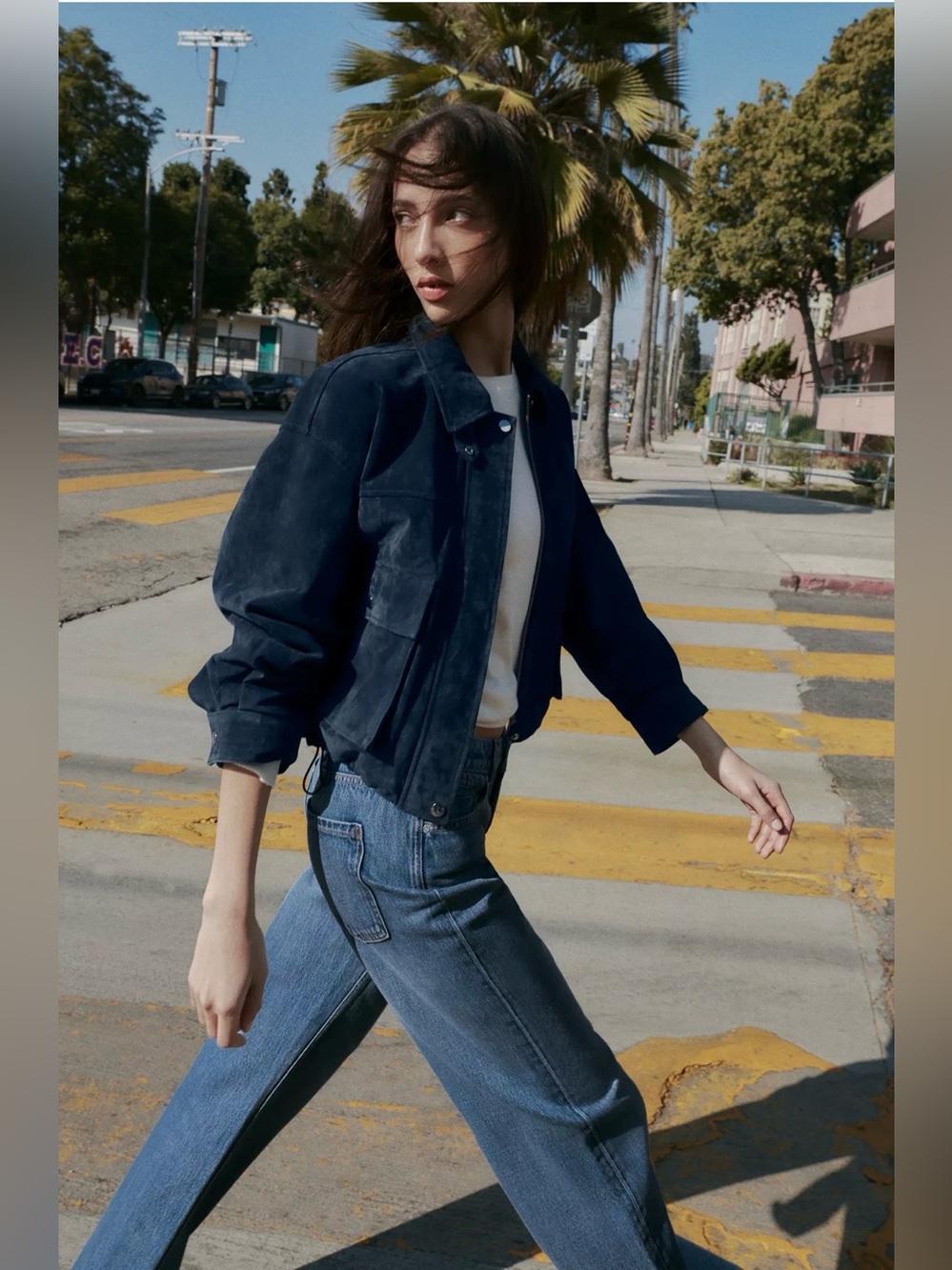ZARA ✨Viral✨ 100% LEATHER BOMBER JACKET - Picture 3 of 11